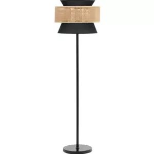Állólámpa - rattan lámpaernyő - 40 W - magasság: 153 cm | Uniprodo