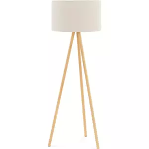 Állólámpa - szövet lámpaernyő - 40 W - magasság: 148 cm | Uniprodo