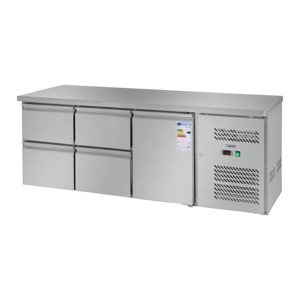 Hűtőpult - 403 l- 1 ajtós - 4 fiókos | Royal Catering