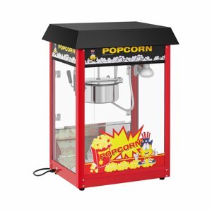 Popcorn készítő gép - 120 s munkaciklus - fekete tető | Royal Catering