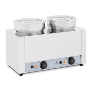 Bain Marie - 2 x 7 l - 1000 W - fényes - Royal Catering