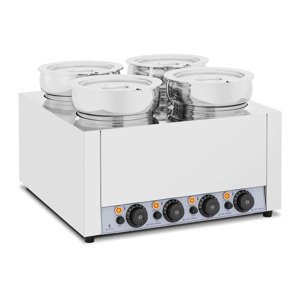 Bain Marie - 4 x 7 l - 2000 W - fényes - Royal Catering