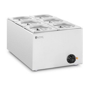 Bain marie - 640 W - 6 x GN 1/6 - Royal Catering
