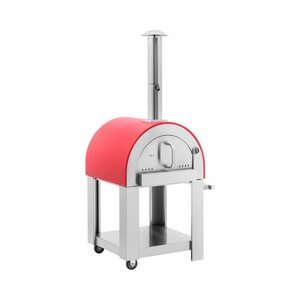 Fatüzelésű pizzasütő kemence - agyaglap - 500 °C - Ø 40,5 cm - Royal Catering