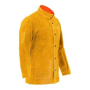 Marhabőr hegesztő kabát - arany - M-es méret | Stamos Welding Group