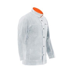 Marhabőr hegesztő kabát - ezüst - XL-es méret | Stamos Welding Group