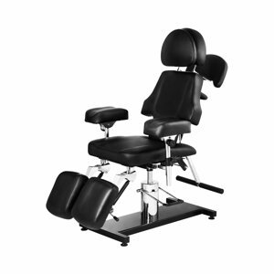 Tetováló szék - 202 x 127 x 166.5 cm - 200 kg - Black | physa