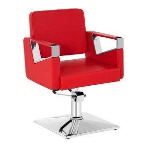 Fodrász szék - 445-550 mm - 200 kg - Piros | physa