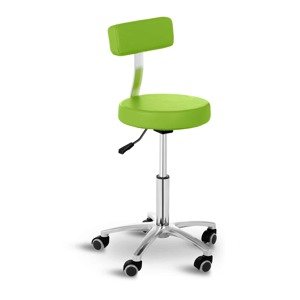 Gurulós szék háttámlával - 445- 580 mm - 150 kg - Zöld | physa