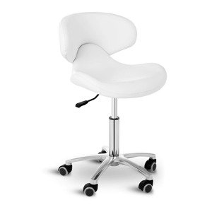 Gurulós szék háttámlával - 440- 570 mm - 150 kg - White | physa