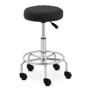 Gurulós szék - 520 - 660 mm - 150 kg - Fekete | physa
