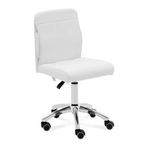 Gurulós szék háttámlával - 48–62 cm - 150 kg - fehér | physa