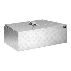 Alumínium box - bordázott lemez - 75 x 25 x 40 cm - 75 L - zárható - ferde | MSW