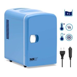 Mini hűtő - 12 V / 230 V - 2 az 1-ben melegen tartó funkcióval - 4 l - kék | MSW