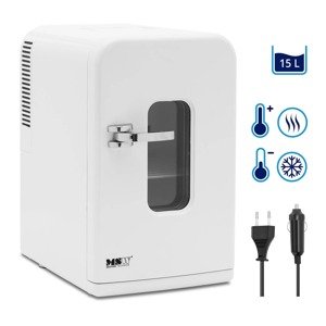 Mini hűtő - 12 V / 230 V - 2 az 1-ben melegen tartó funkcióval - 15 l - fehér | MSW