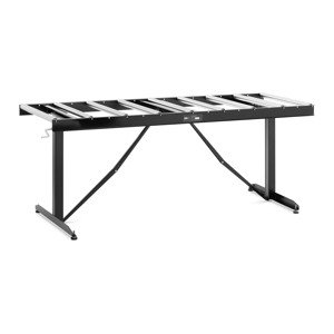 Görgős asztal - 200 kg - 168 x 60 cm - 9 görgő - állítható magasságú | MSW