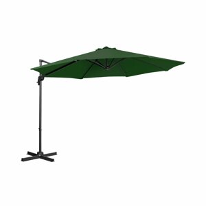 Lámpa formájú napernyő - zöld - kerek - Ø 300 cm - forgatható | Uniprodo