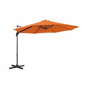 Lámpa formájú napernyő - narancssárga - kerek - Ø 300 cm - forgatható | Uniprodo