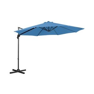 Lámpa formájú napernyő - kék - kerek - Ø 300 cm - forgatható | Uniprodo