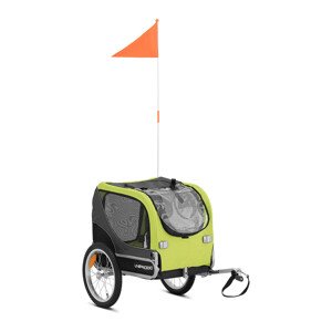 Kutyaszállító kerékpár utánfutó - 20 kg - fényvisszaverők - ponyva | Uniprodo