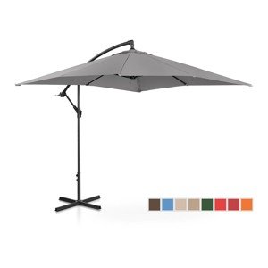 Lámpa formájú napernyő - Dark grey - négyszögletes - 250 x 250 cm - dönthető | Uniprodo