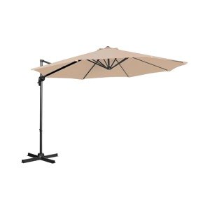Lámpa formájú napernyő - Cream - kerek - Ø 300 cm - dönthető és forgatható | Uniprodo