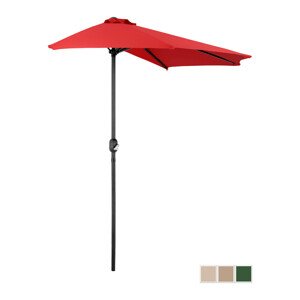 Félköríves napernyő - Red - ötszögletű - 270 x 135 cm | Uniprodo