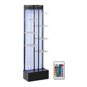 Polc vízfallal - LED / RGB - távirányító - 55 x 30 x 187 cm | Uniprodo