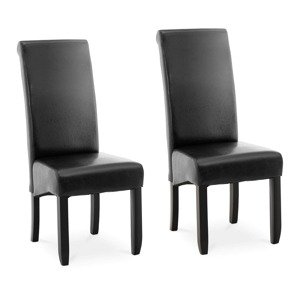 Kárpitozott szék - 2 darabos készlet - 180-ig kg - ülőfelület 44,5 x 44 cm - fekete | Fromm & Starck