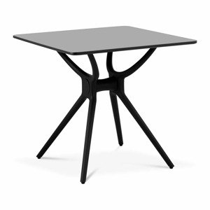Asztal - négyzet - 80 x 80 cm - fekete | Fromm & Starck