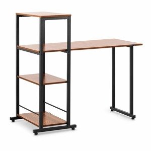 Íróasztal - polccal - 110 x 50 cm - 105 kg - barna / fekete | Fromm & Starck