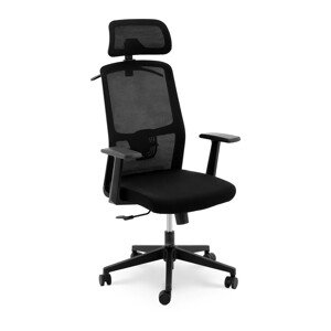 Irodai szék - hálós háttámla - fejtámla - 50 x 50.5 cm-es ülés - max. 150 kg - fekete | Fromm & Starck