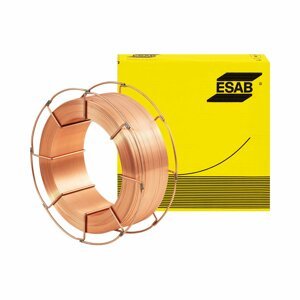 ESAB Hegesztőhuzal - rézbevonat - tömör huzal - építőipari- / cső- / finomszemcsés szerkezetű / hajóépítő acél stb. - 0.8 mm - 15 kg