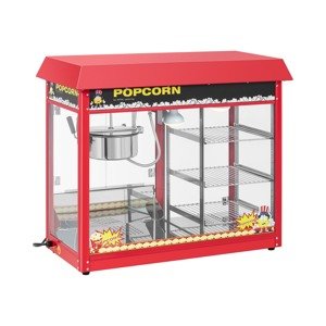 B-termék Pop-corn készítő gép - fűtött tároló - piros | Royal Catering
