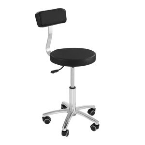 B-termék Fodrász szék - 445-580 mm - 150 kg - Fekete | physa