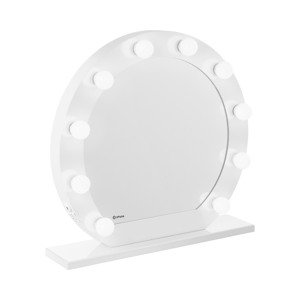 B-termék Hollywood-tükör - fehér - 10 LED - kerek | physa