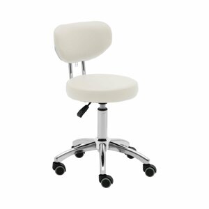 B-termék Gurulós szék háttámlával - 46–60 cm - 150 kg - bézs | physa