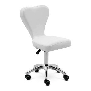 B-termék Gurulós szék háttámlával - 49–63 cm - 150 kg - fehér | physa