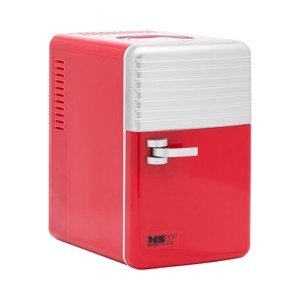 B-termék Mini hűtő - 12 V / 230 V - 2 az 1-ben melegen tartó funkcióval - 6 l - piros/ezüst | MSW