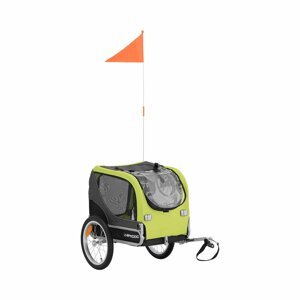 B-termék Kutyaszállító kerékpár utánfutó - 20 kg - fényvisszaverők - ponyva | Uniprodo