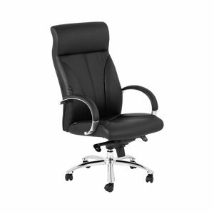 B-termék Irodai szék - műbőr háttámla - fekete - 100 kg | Fromm & Starck