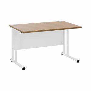 B-termék Íróasztal - 120 x 73 cm - barna/fehér | Fromm & Starck