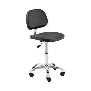 B-termék Laboratóriumi szék - 120 kg - Fekete, Króm - 450 - 585 mm között állítható | Fromm & Starck