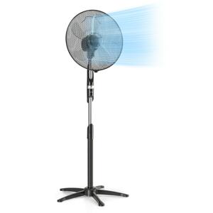 Klarstein Summer Vibe, álló ventilátor, 16", 55 W, 2040 m3/h, 65°-os oszcilláció , fekete