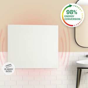 Klarstein Wonderwall Air Infinite, infravörös hősugárzó, 60 x 50 cm, 300 W, falra, távirányító, fehér