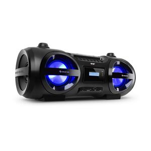 Auna Soundblaster, DAB, Boombox, Bluetooth, CD/MP3/USB/AUX, DAB+/UKW, LED, 50Wmax