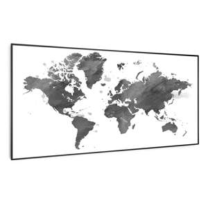 Klarstein Wonderwall Air Art Smart, infravörös fűtőtest, fekete térkép, 120 x 60 cm, 700 W