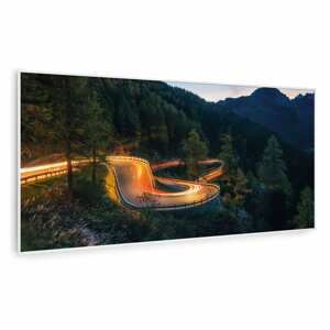 Klarstein Wonderwall Air Art Smart, infravörös fűtőtest, hegyi út, 120 x 60 cm, 700 W