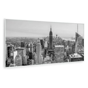 Klarstein Wonderwall Air Art Smart, infravörös fűtőkészülék, New York City, 120 × 60 cm, 700 W