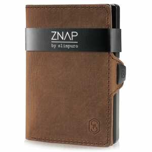 Slimpuro ZNAP, vékony pénztárca, 12 kártya, érme rekesz, 8 x 1,5 x 6 cm (SZ x M x M), RFID védelem
